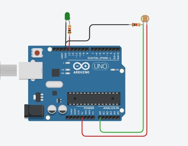 Arduino LDR LED Circuit Diagram