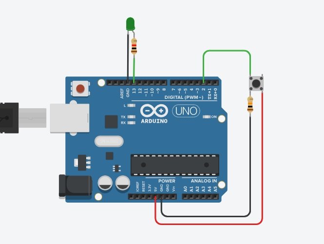 Arduino LED Button Circuit Diagram