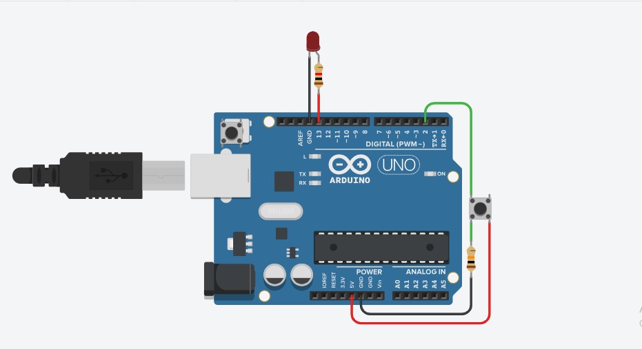 interface Button and LED