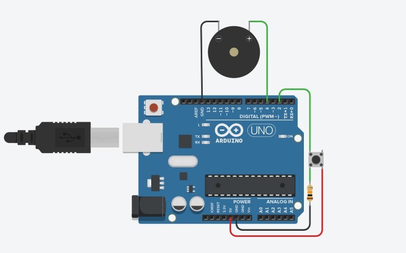 Toggle Switch for Buzzer Circuit Diagram